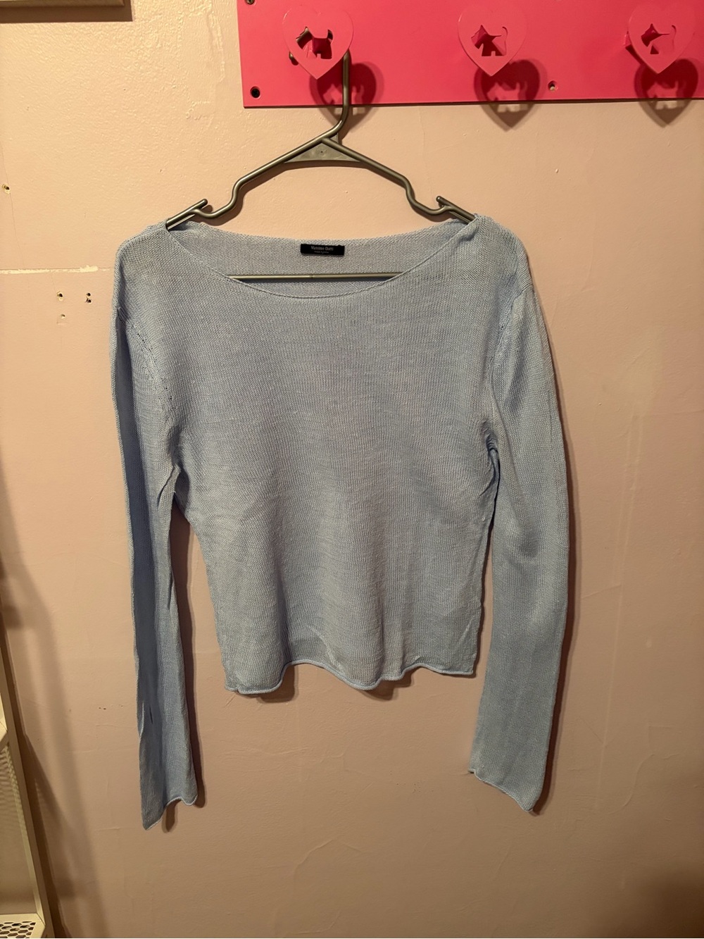 MASSIMO DUTTI Knit Linen Blend Sweater